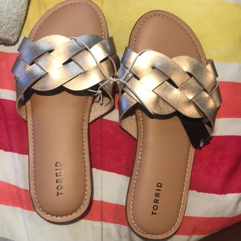 Gold sandals
